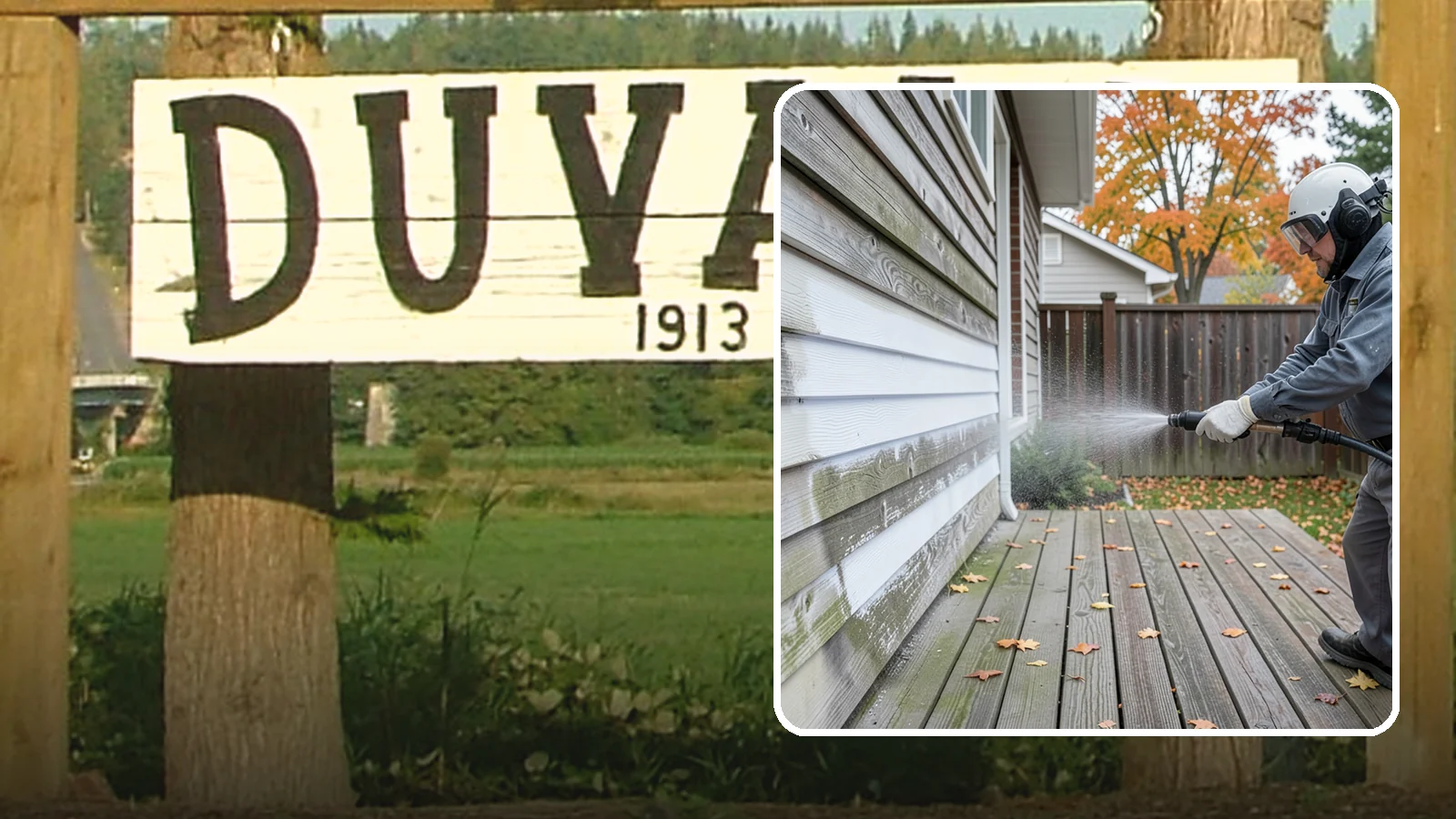 Wood Surface Cleaning in Duvall, King County, WA - Soft, wood-safe cleaning of siding, decks, and wood features that removes mildew and graying without splintering the grain.
