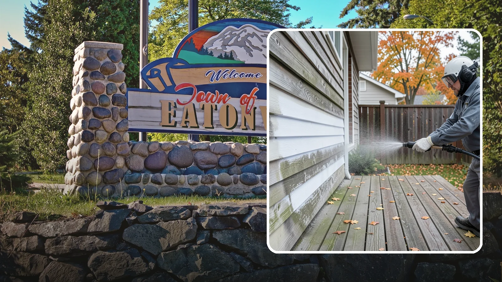 Wood Surface Cleaning in Eatonville, Pierce County, WA - Soft, wood-safe cleaning of siding, decks, and wood features that removes mildew and graying without splintering the grain.