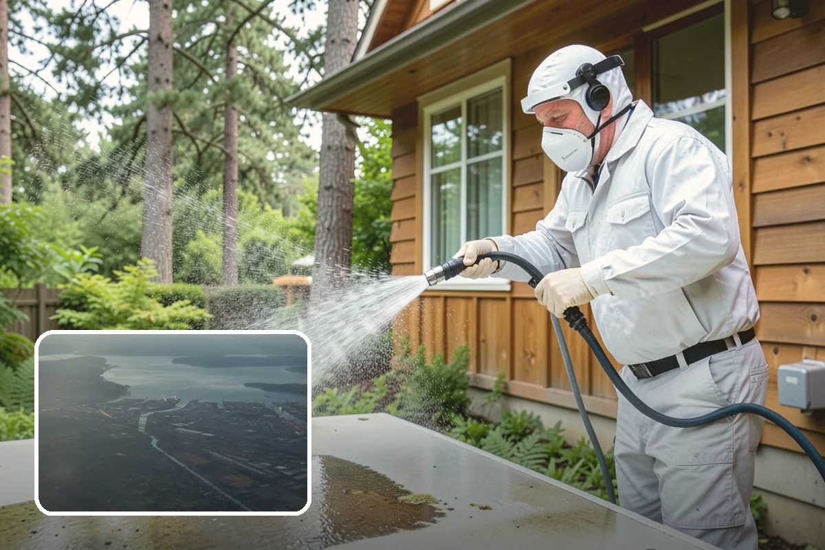 Wood Surface Cleaning in Fife, Pierce County, WA - Removes mildew and surface graying from wood