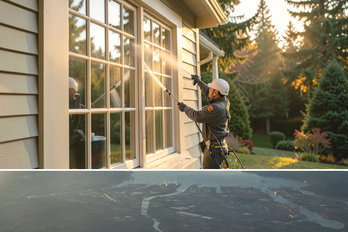 Wood Surface Cleaning in Fife, Pierce County, WA - Clean wood surfaces in late spring or summer so the boards can dry and, if desired, be sealed within the same dry window.