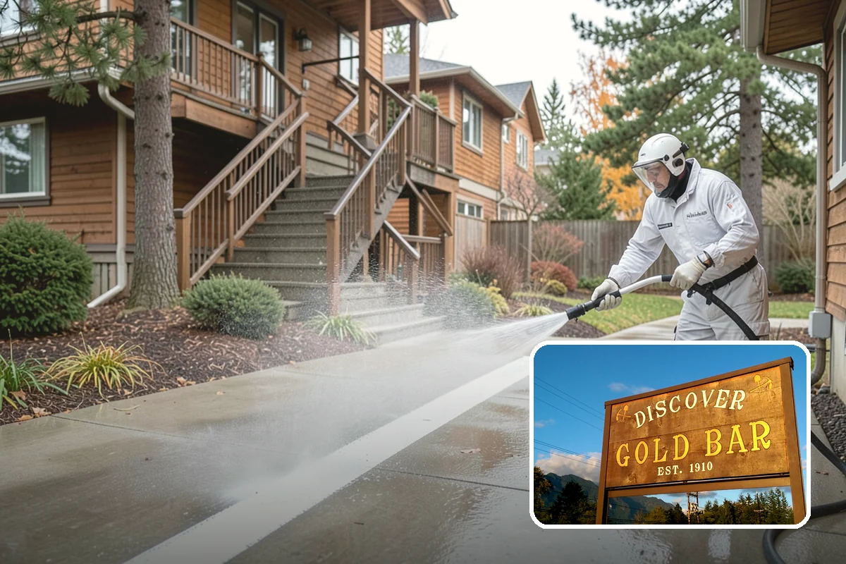 Wood Surface Cleaning in Gold Bar, Snohomish County, WA - Removes mildew and surface graying from wood