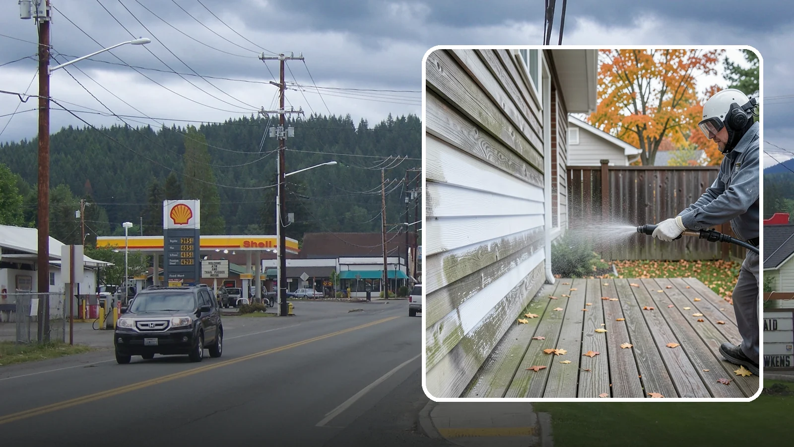 Wood Surface Cleaning in Granite Falls, Snohomish County, WA - Soft, wood-safe cleaning of siding, decks, and wood features that removes mildew and graying without splintering the grain.