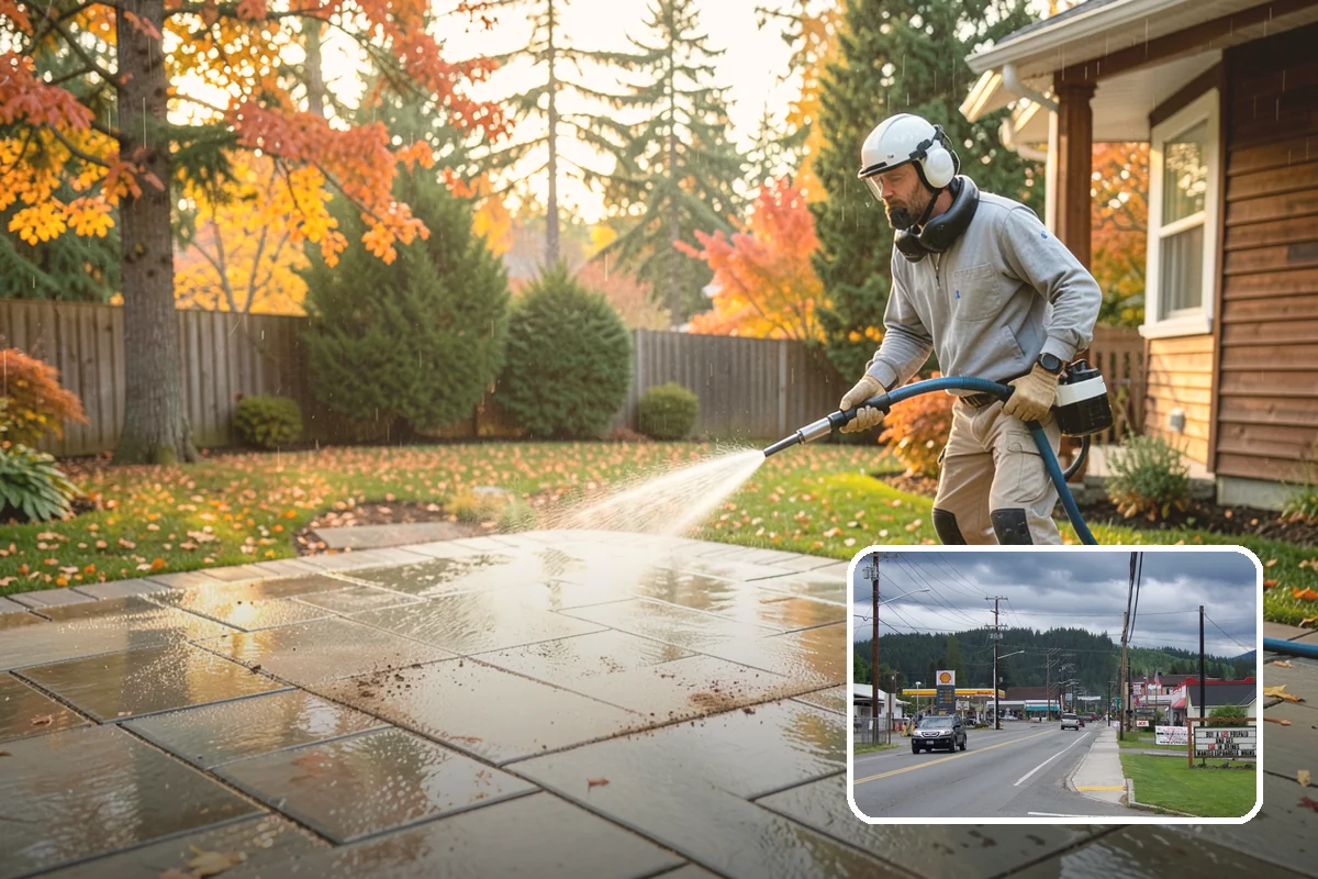 Wood Surface Cleaning in Granite Falls, Snohomish County, WA - Removes mildew and surface graying from wood