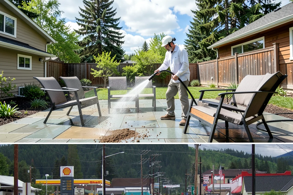 Wood Surface Cleaning in Granite Falls, Snohomish County, WA - Clean wood surfaces in late spring or summer so the boards can dry and, if desired, be sealed within the same dry window.