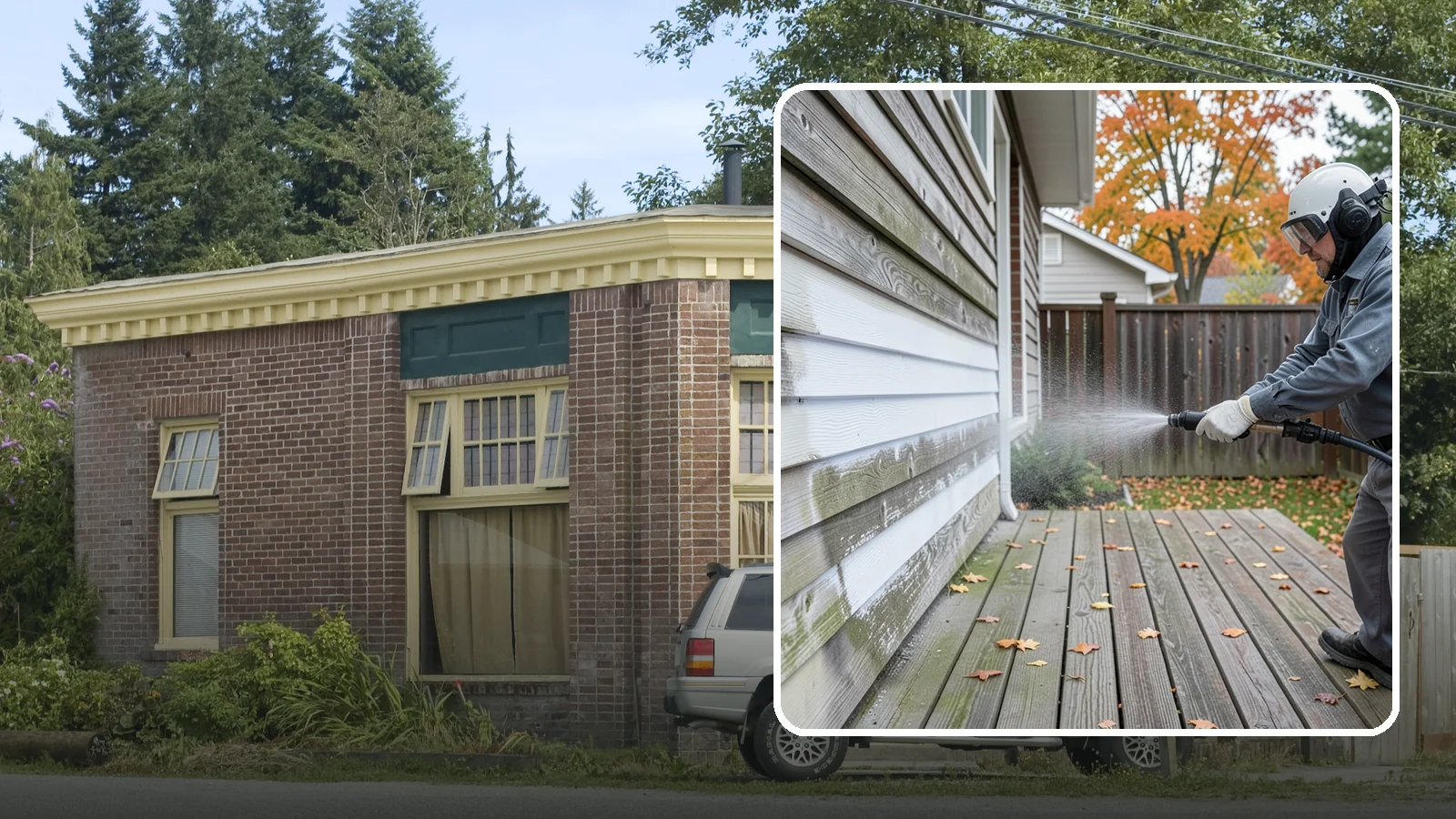 Wood Surface Cleaning in Hamilton, Skagit County, WA - Soft, wood-safe cleaning of siding, decks, and wood features that removes mildew and graying without splintering the grain.