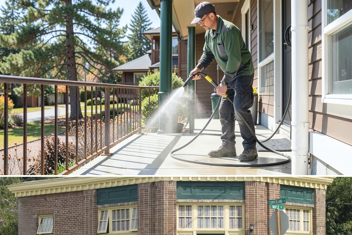 Wood Surface Cleaning in Hamilton, Skagit County, WA - Clean wood surfaces in late spring or summer so the boards can dry and, if desired, be sealed within the same dry window.