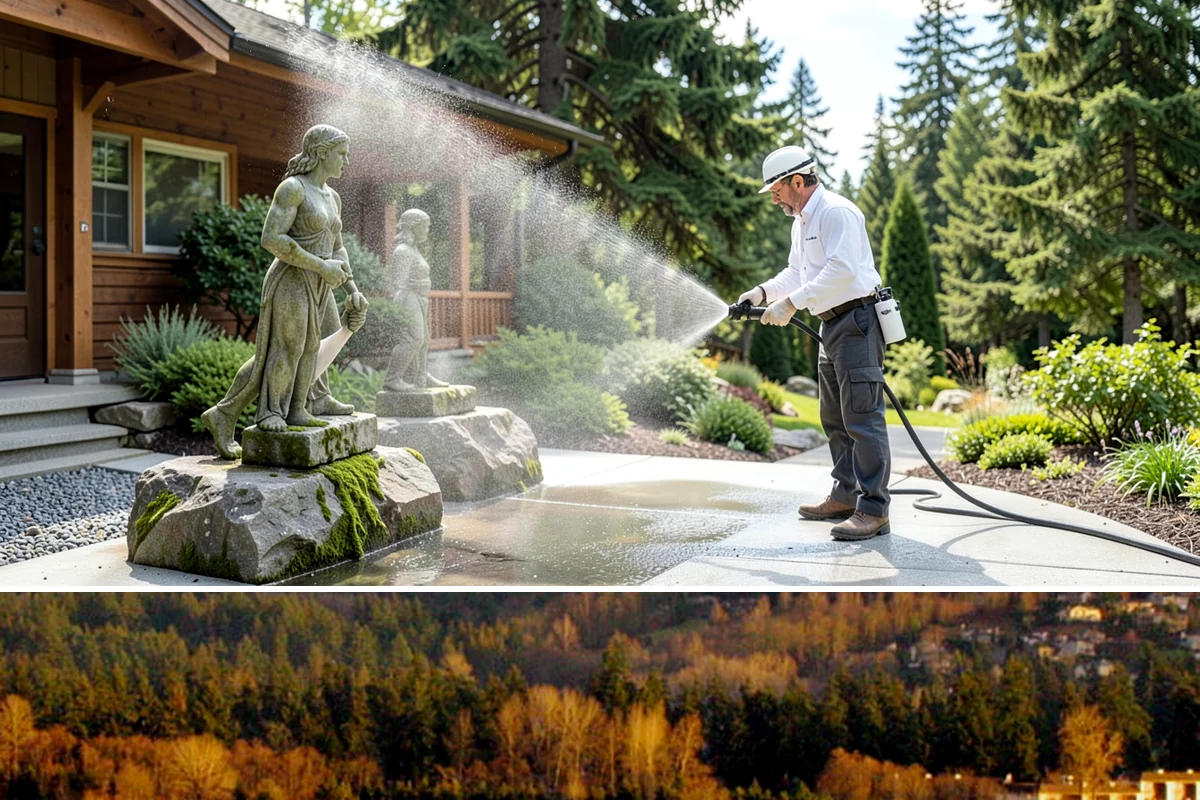 Wood Surface Cleaning in Kenmore, King County, WA - Clean wood surfaces in late spring or summer so the boards can dry and, if desired, be sealed within the same dry window.