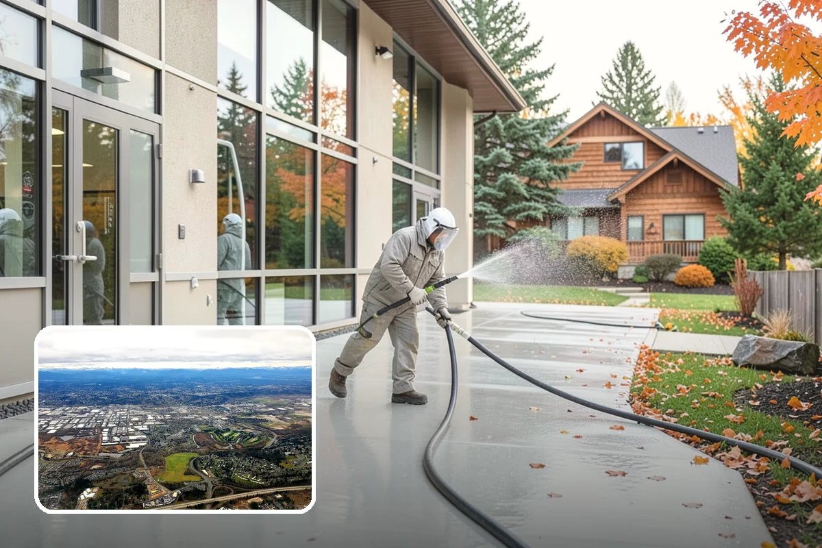 Wood Surface Cleaning in Kent, King County, WA - Removes mildew and surface graying from wood