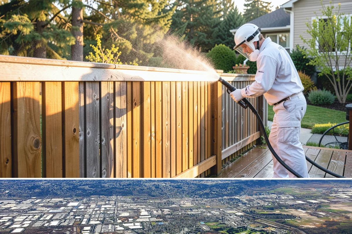 Wood Surface Cleaning in Kent, King County, WA - Clean wood surfaces in late spring or summer so the boards can dry and, if desired, be sealed within the same dry window.