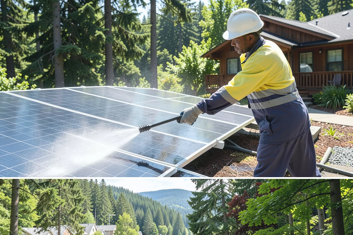 Wood Surface Cleaning in Lake Forest Park, King County, WA - Clean wood surfaces in late spring or summer so the boards can dry and, if desired, be sealed within the same dry window.