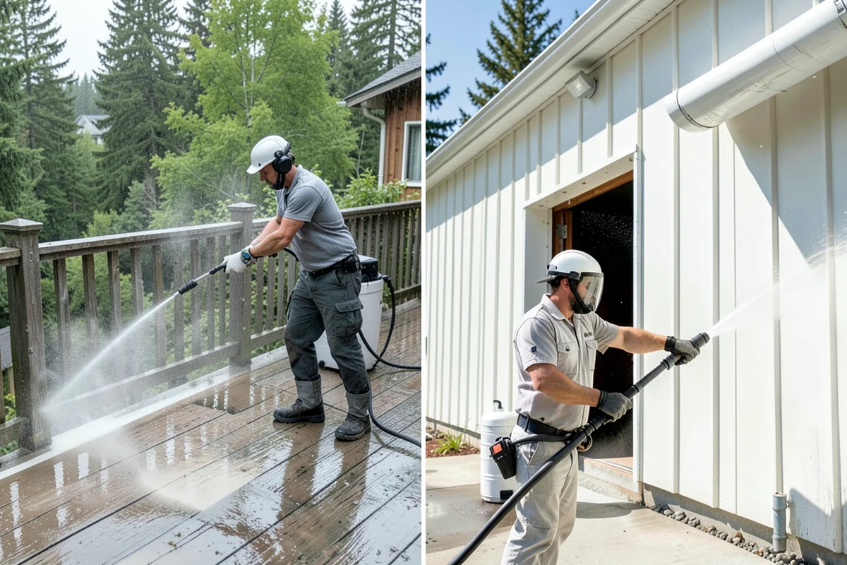 Wood Surface Cleaning in Lakewood, Pierce County, WA - Inspect the wood and its condition