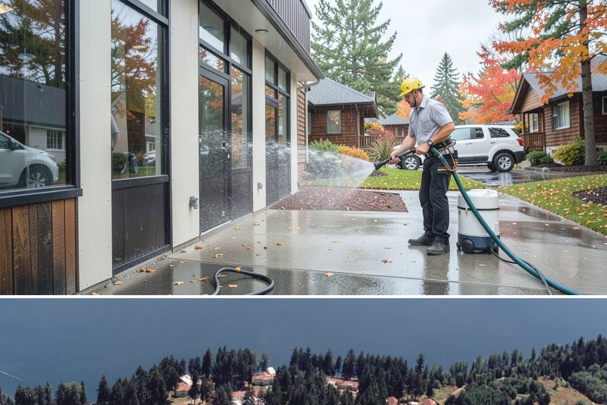 Wood Surface Cleaning in Lakewood, Pierce County, WA - Clean wood surfaces in late spring or summer so the boards can dry and, if desired, be sealed within the same dry window.