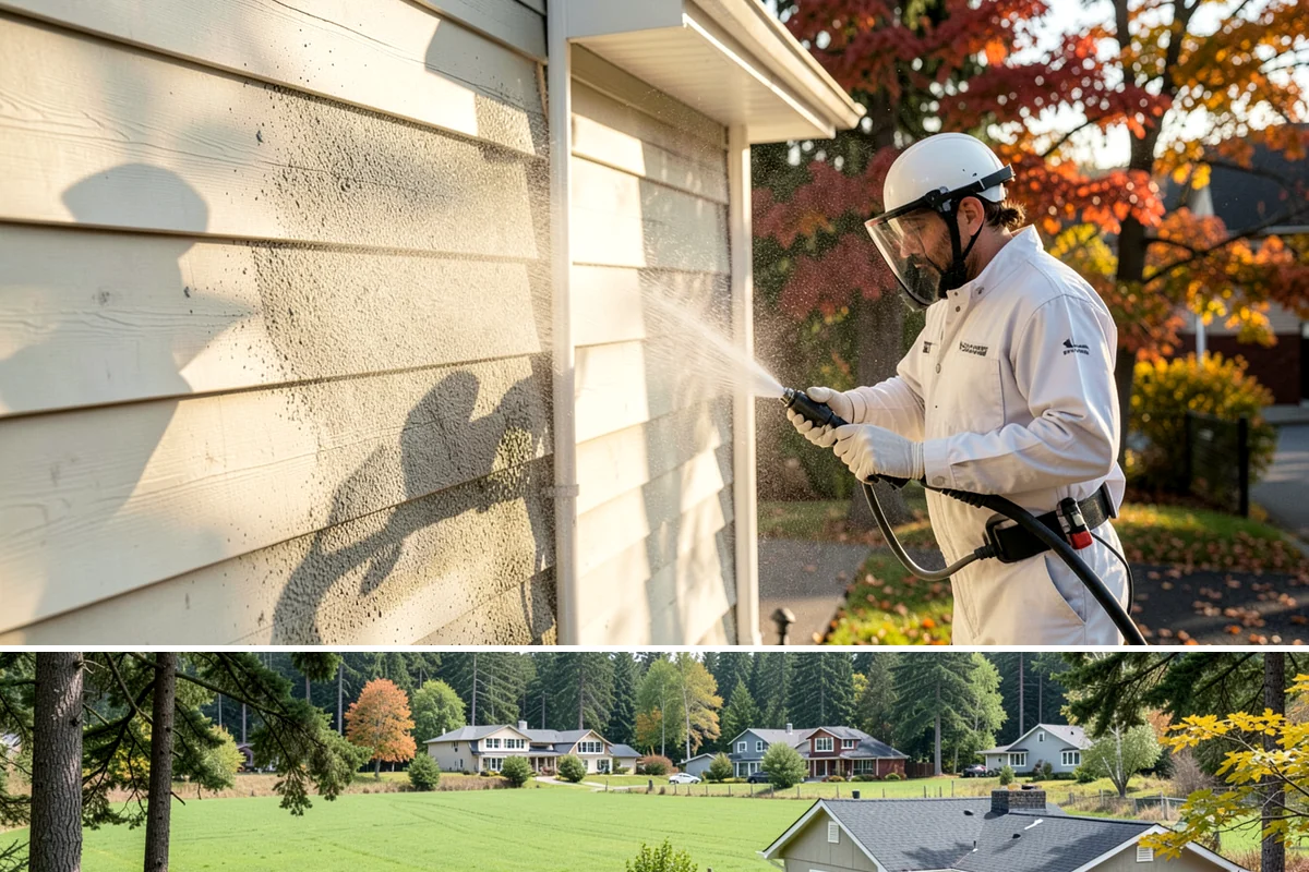 Wood Surface Cleaning in Lyman, Skagit County, WA - Clean wood surfaces in late spring or summer so the boards can dry and, if desired, be sealed within the same dry window.