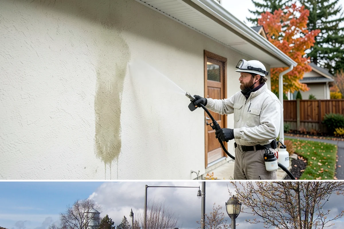 Wood Surface Cleaning in Marysville, Snohomish County, WA - Clean wood surfaces in late spring or summer so the boards can dry and, if desired, be sealed within the same dry window.