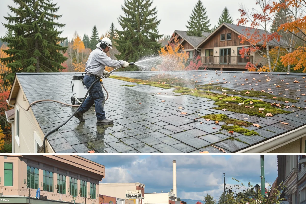 Wood Surface Cleaning in Monroe, Snohomish County, WA - Clean wood surfaces in late spring or summer so the boards can dry and, if desired, be sealed within the same dry window.