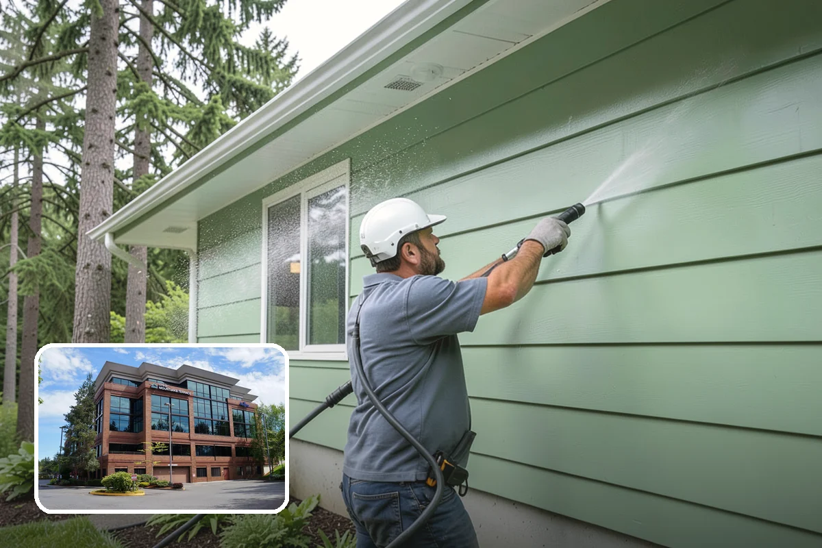 Wood Surface Cleaning in Mountlake Terrace, Snohomish County, WA - Removes mildew and surface graying from wood