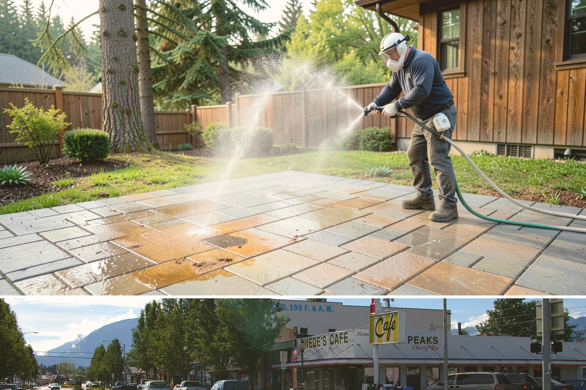 Wood Surface Cleaning in North Bend, King County, WA - Clean wood surfaces in late spring or summer so the boards can dry and, if desired, be sealed within the same dry window.