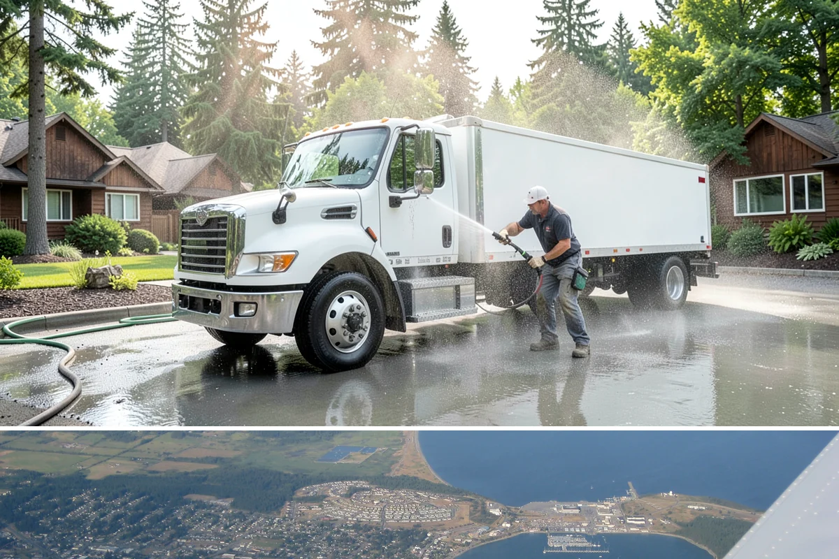Wood Surface Cleaning in Oak Harbor, Island County, WA - Clean wood surfaces in late spring or summer so the boards can dry and, if desired, be sealed within the same dry window.