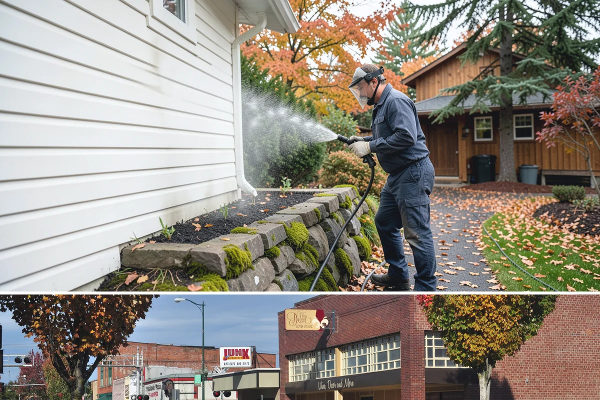 Wood Surface Cleaning in Puyallup, Pierce County, WA - Clean wood surfaces in late spring or summer so the boards can dry and, if desired, be sealed within the same dry window.
