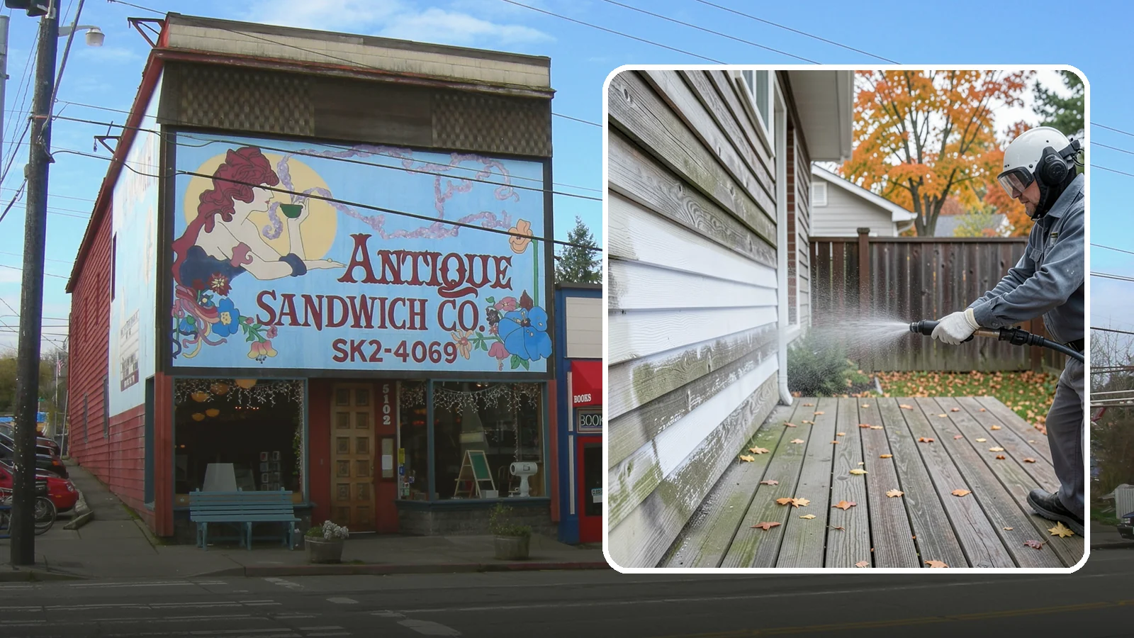 Wood Surface Cleaning in Ruston, Pierce County, WA - Soft, wood-safe cleaning of siding, decks, and wood features that removes mildew and graying without splintering the grain.