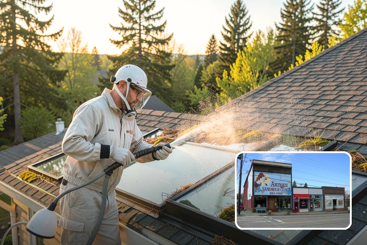 Wood Surface Cleaning in Ruston, Pierce County, WA - Removes mildew and surface graying from wood