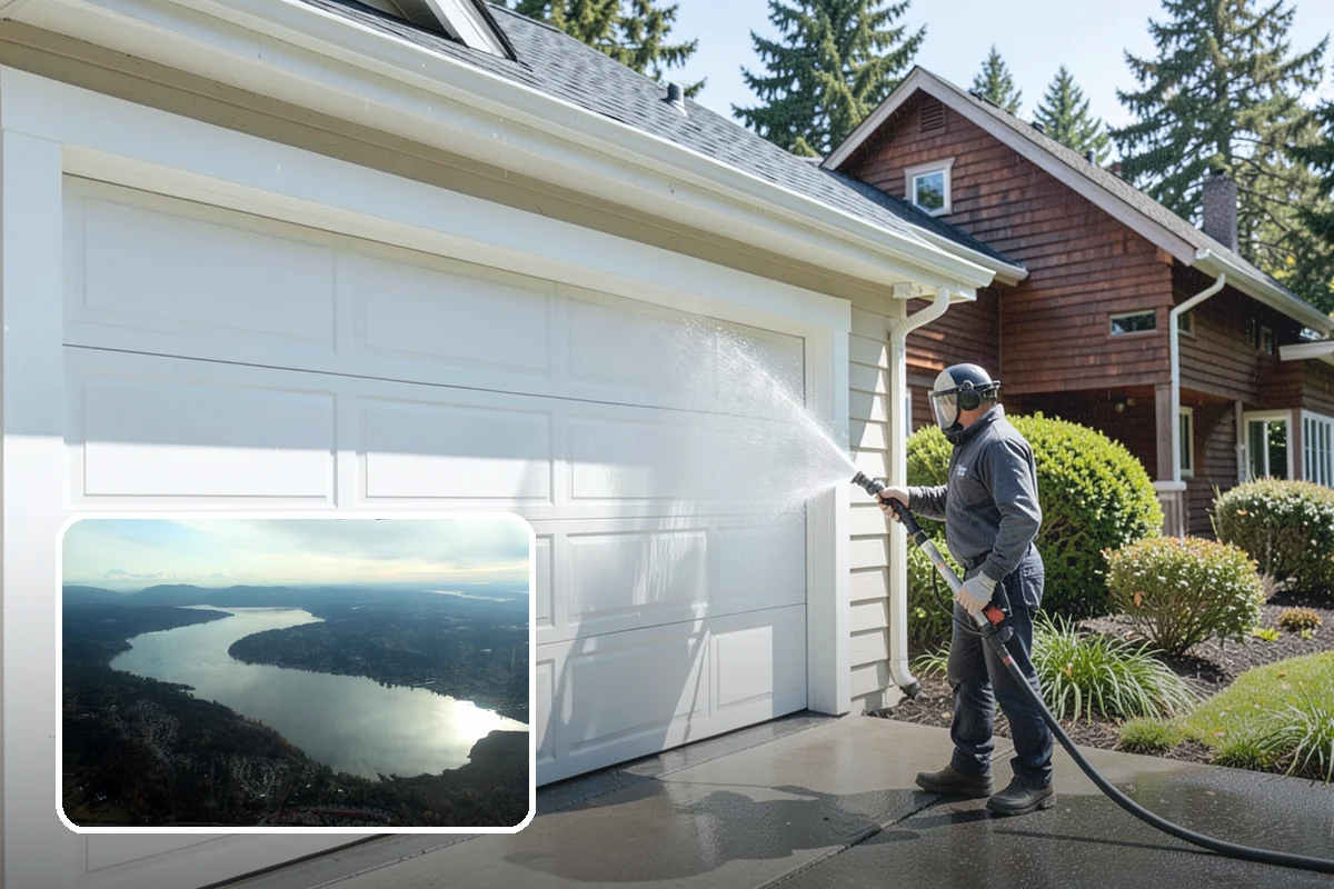 Wood Surface Cleaning in Sammamish, King County, WA - Removes mildew and surface graying from wood