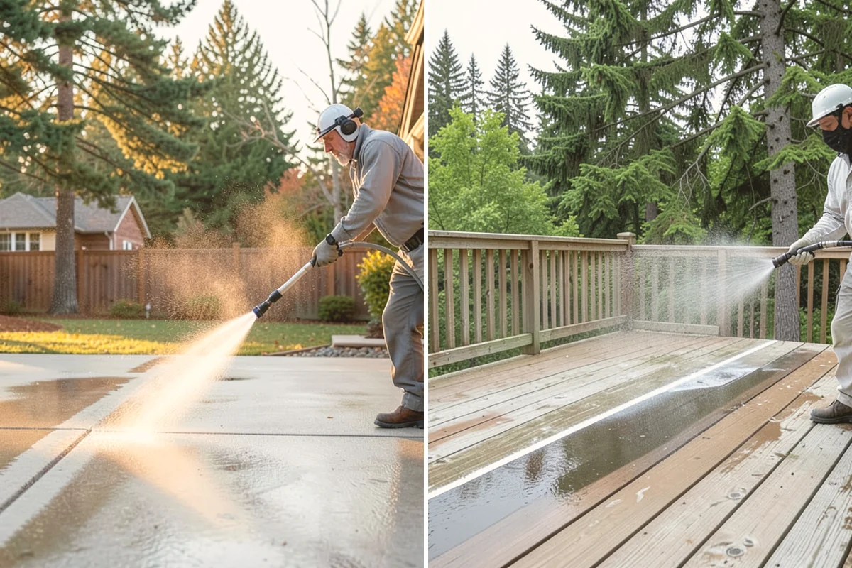 Wood Surface Cleaning in Sammamish, King County, WA - Inspect the wood and its condition