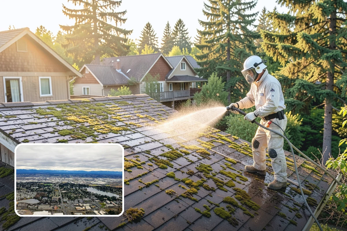 Wood Surface Cleaning in SeaTac, King County, WA - Removes mildew and surface graying from wood