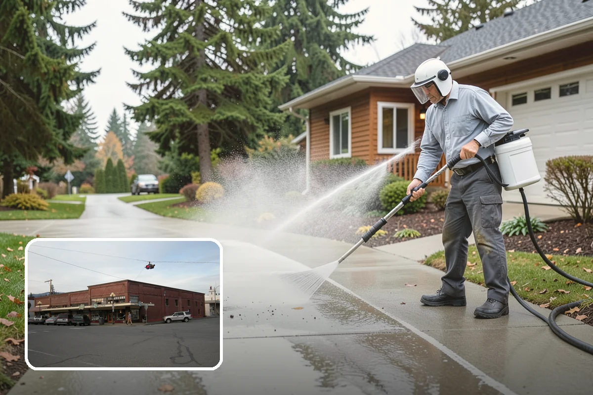 Wood Surface Cleaning in Sedro-Woolley, Skagit County, WA - Removes mildew and surface graying from wood