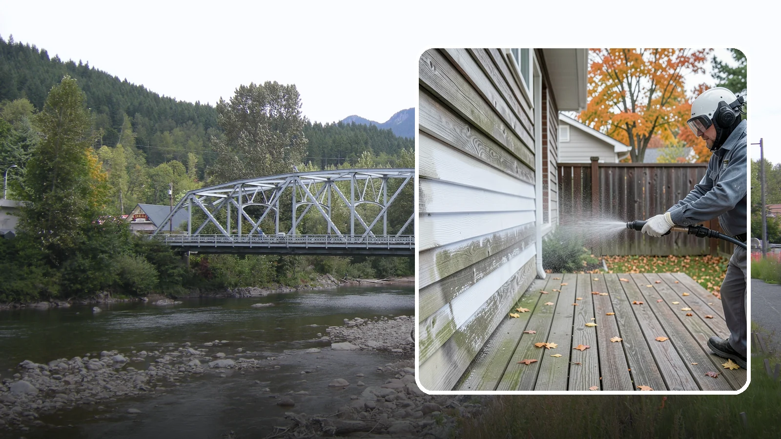 Wood Surface Cleaning in Skykomish, King County, WA - Soft, wood-safe cleaning of siding, decks, and wood features that removes mildew and graying without splintering the grain.
