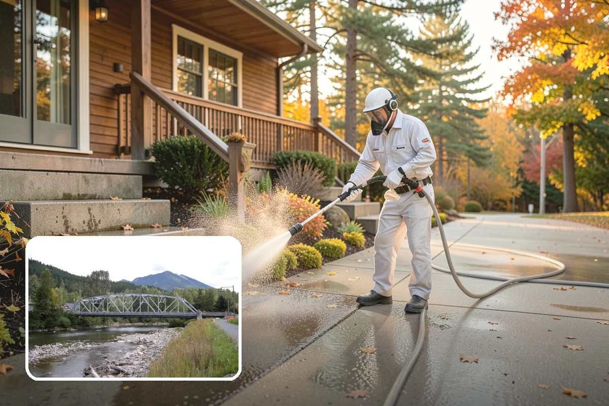 Wood Surface Cleaning in Skykomish, King County, WA - Removes mildew and surface graying from wood