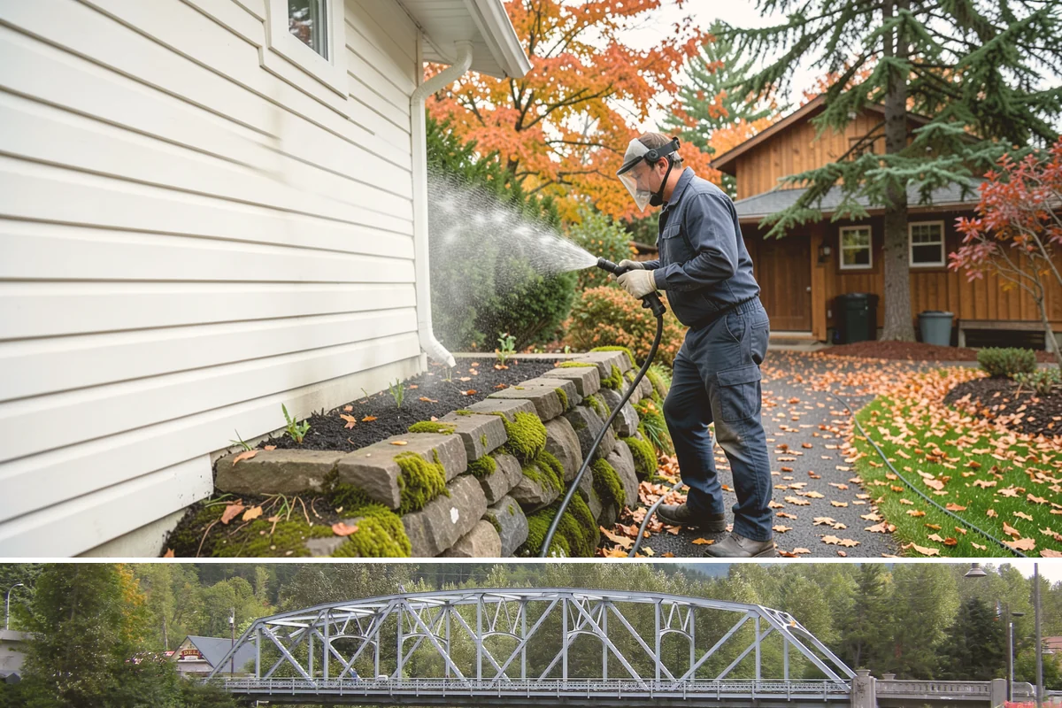 Wood Surface Cleaning in Skykomish, King County, WA - Clean wood surfaces in late spring or summer so the boards can dry and, if desired, be sealed within the same dry window.