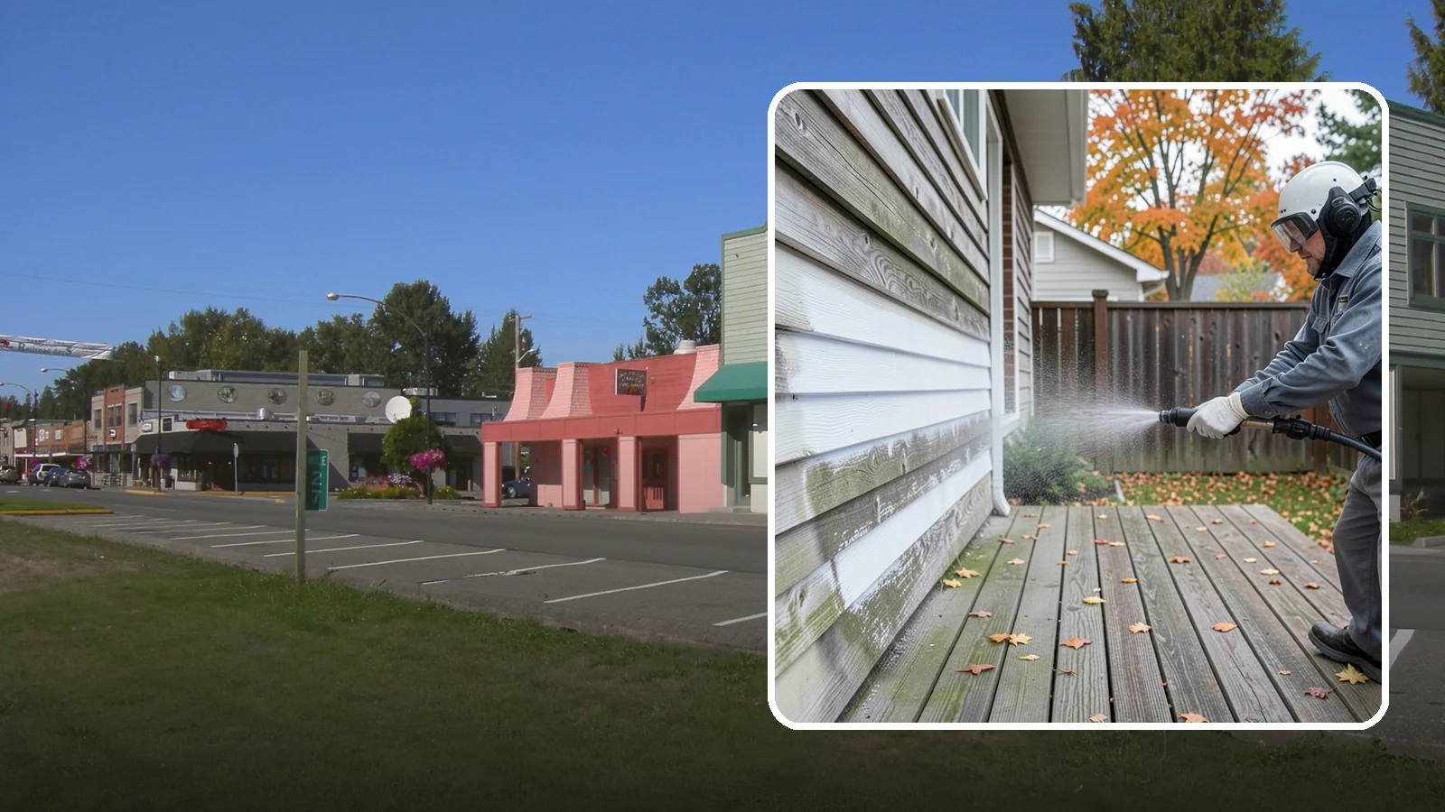 Wood Surface Cleaning in Snoqualmie, King County, WA - Soft, wood-safe cleaning of siding, decks, and wood features that removes mildew and graying without splintering the grain.