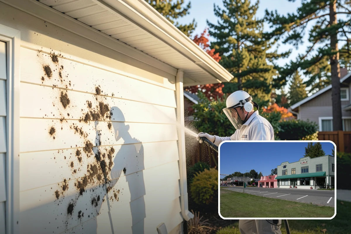 Wood Surface Cleaning in Snoqualmie, King County, WA - Removes mildew and surface graying from wood