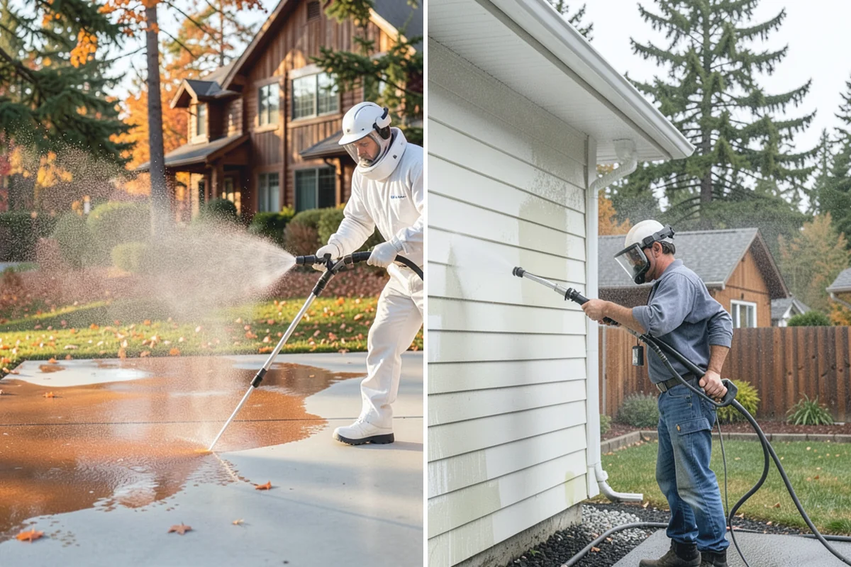 Wood Surface Cleaning in South Prairie, Pierce County, WA - Inspect the wood and its condition