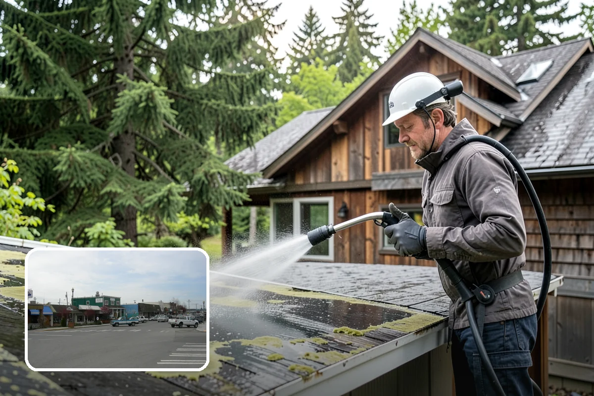 Wood Surface Cleaning in Stanwood, Snohomish County, WA - Removes mildew and surface graying from wood