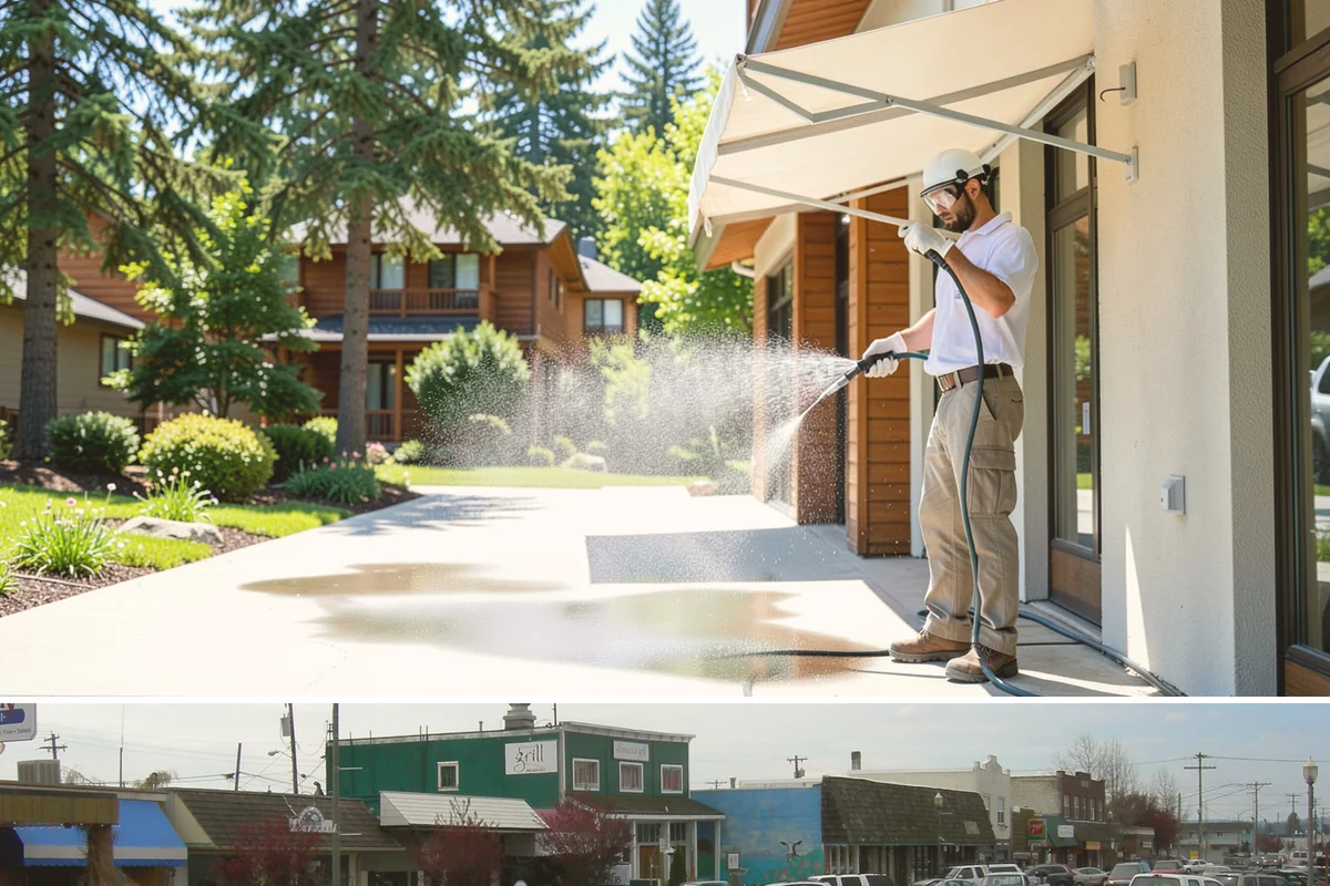 Wood Surface Cleaning in Stanwood, Snohomish County, WA - Clean wood surfaces in late spring or summer so the boards can dry and, if desired, be sealed within the same dry window.