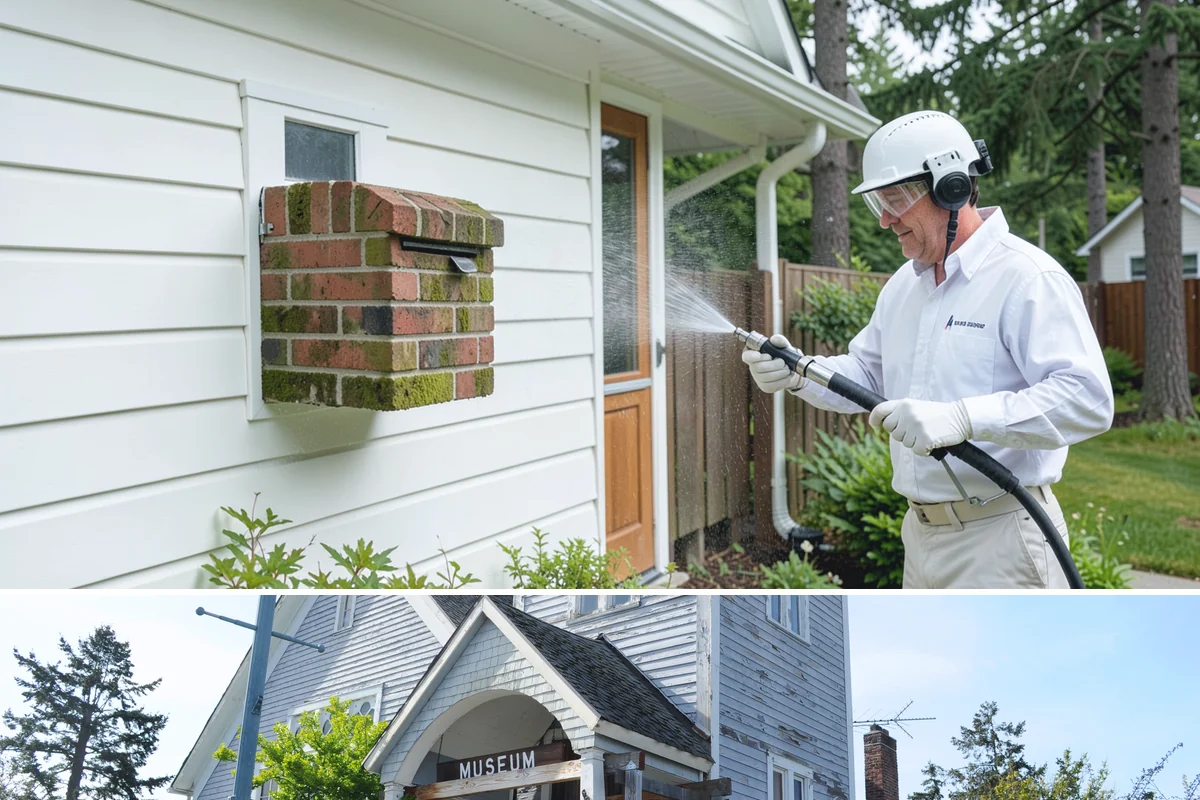 Wood Surface Cleaning in Steilacoom, Pierce County, WA - Clean wood surfaces in late spring or summer so the boards can dry and, if desired, be sealed within the same dry window.