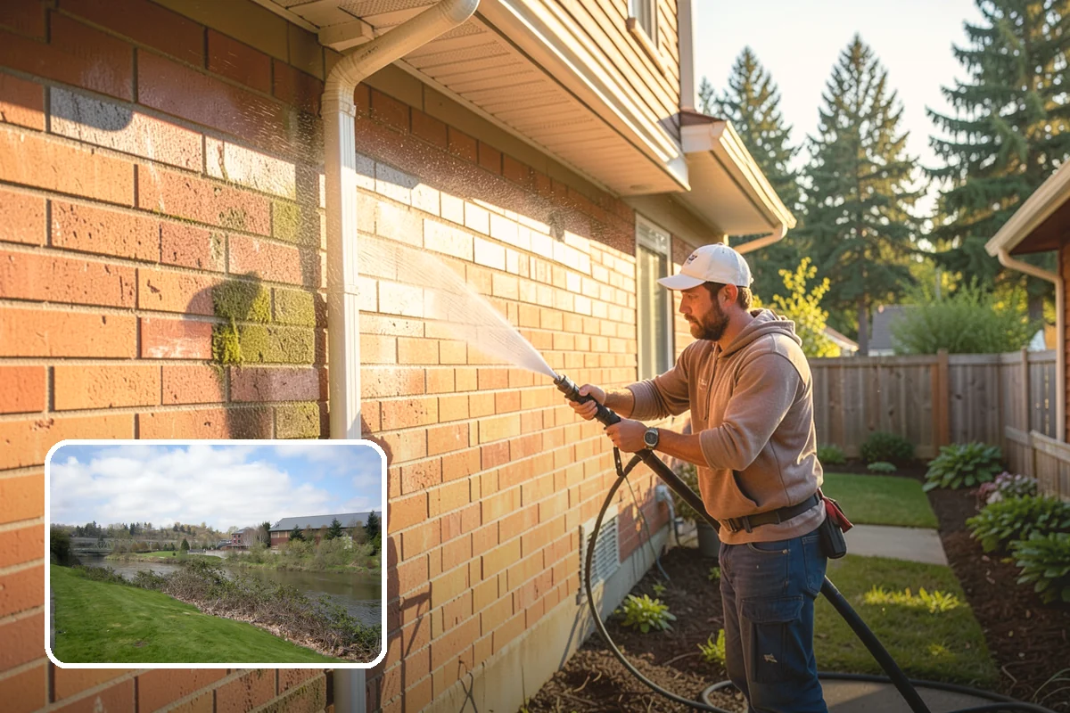 Wood Surface Cleaning in Tukwila, King County, WA - Removes mildew and surface graying from wood