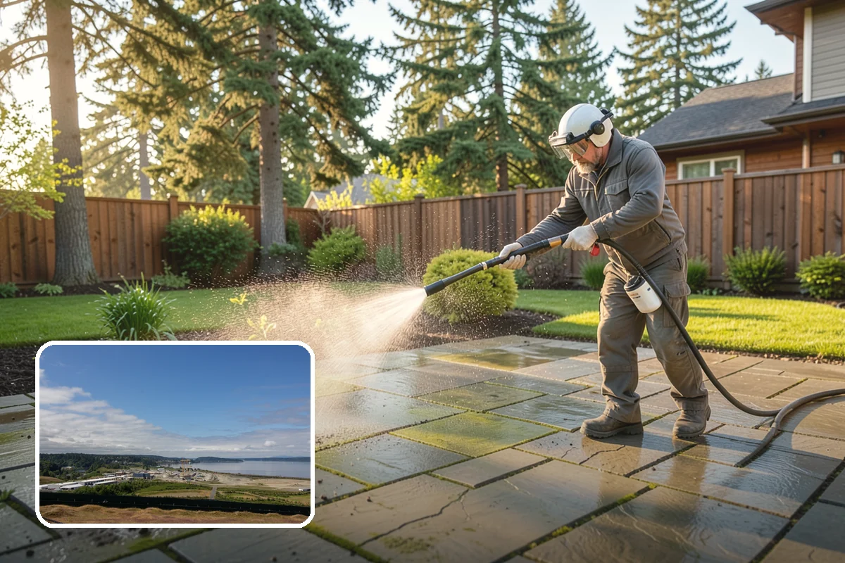 Wood Surface Cleaning in University Place, Pierce County, WA - Removes mildew and surface graying from wood