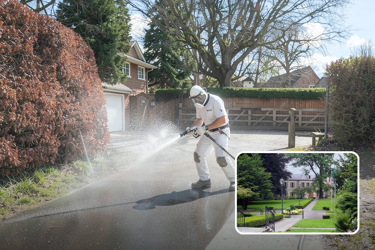 Wood Surface Cleaning in Woodinville, King County, WA - Removes mildew and surface graying from wood