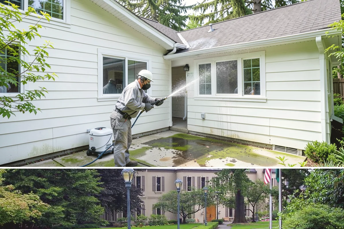 Wood Surface Cleaning in Woodinville, King County, WA - Clean wood surfaces in late spring or summer so the boards can dry and, if desired, be sealed within the same dry window.