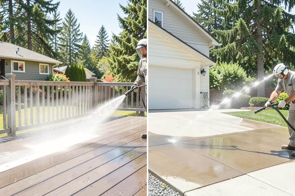 Wood Surface Cleaning in Yarrow Point, King County, WA - Inspect the wood and its condition