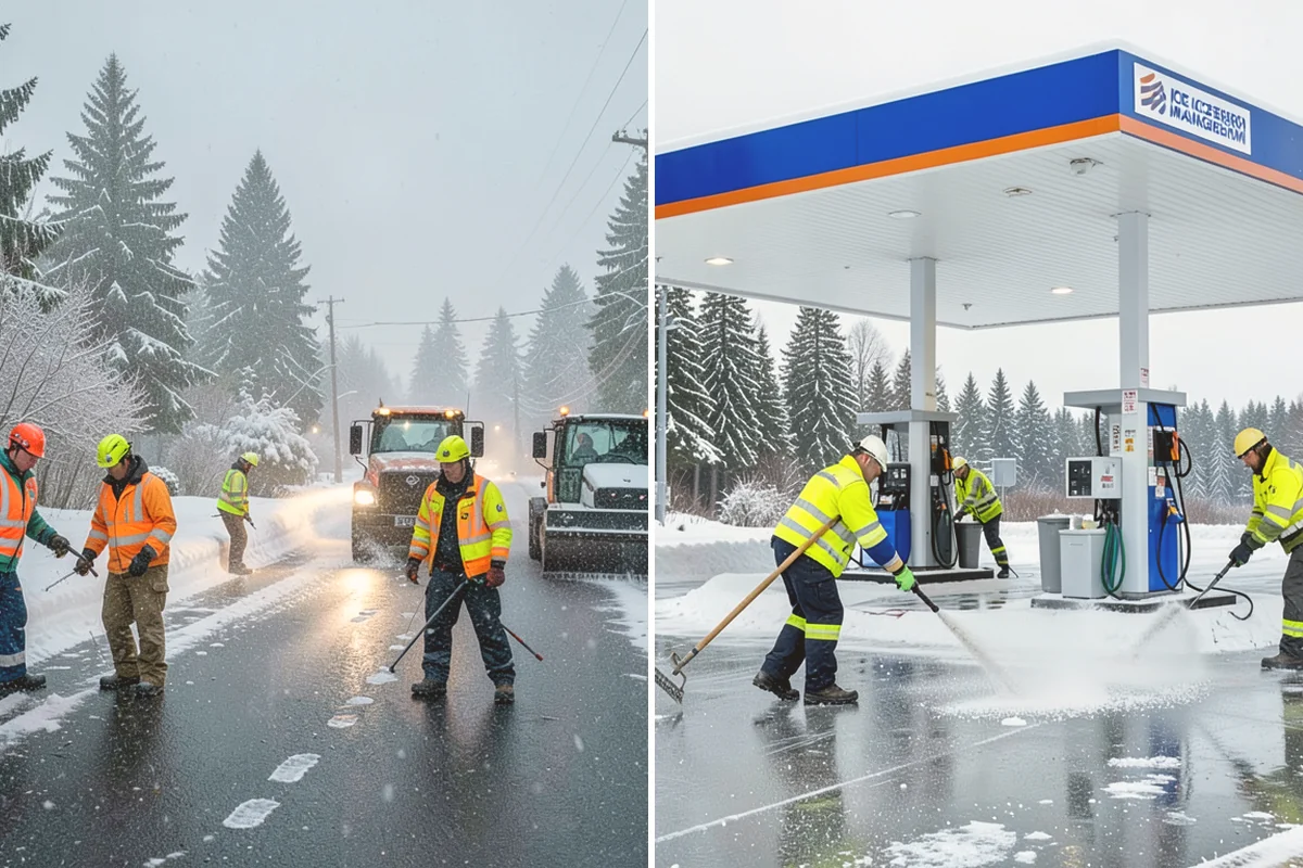 1-Inch Trigger Snow Removal in Algona, King County, WA - We set a one-inch measurement trigger for your site at signup