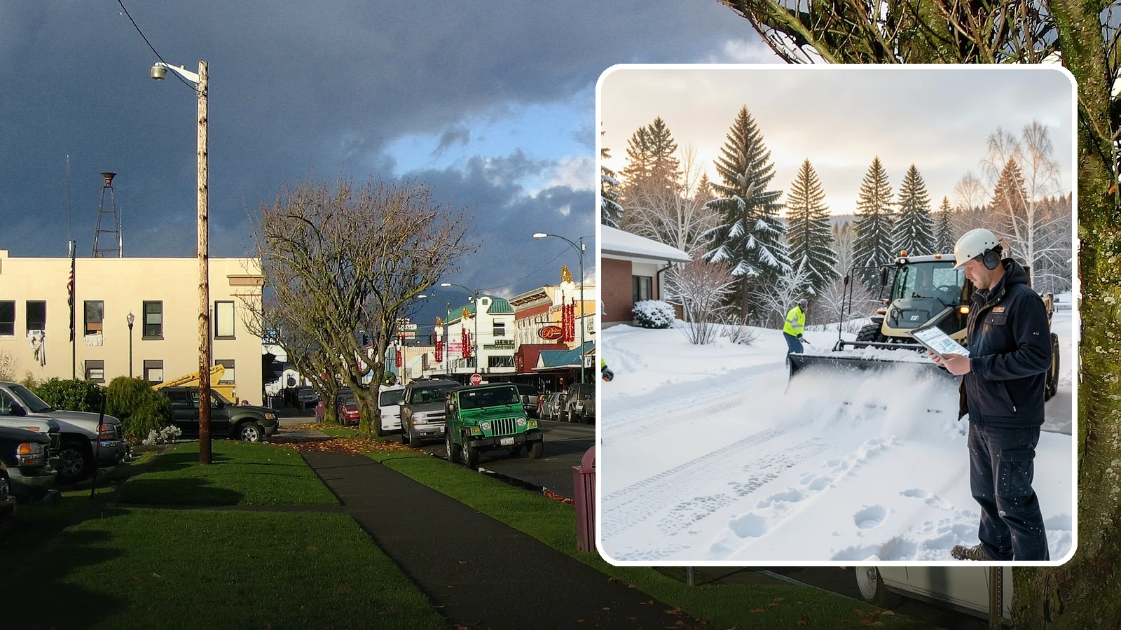 1-Inch Trigger Snow Removal in Arlington, Snohomish County, WA - Automatic clearing that launches the instant accumulation reaches one inch, the tightest trigger we offer.