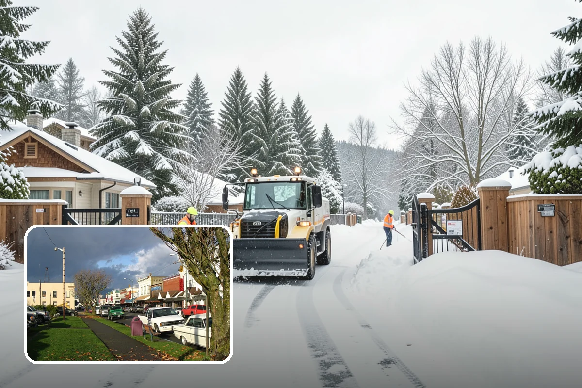 1-Inch Trigger Snow Removal in Arlington, Snohomish County, WA - Earliest possible dispatch of any trigger level