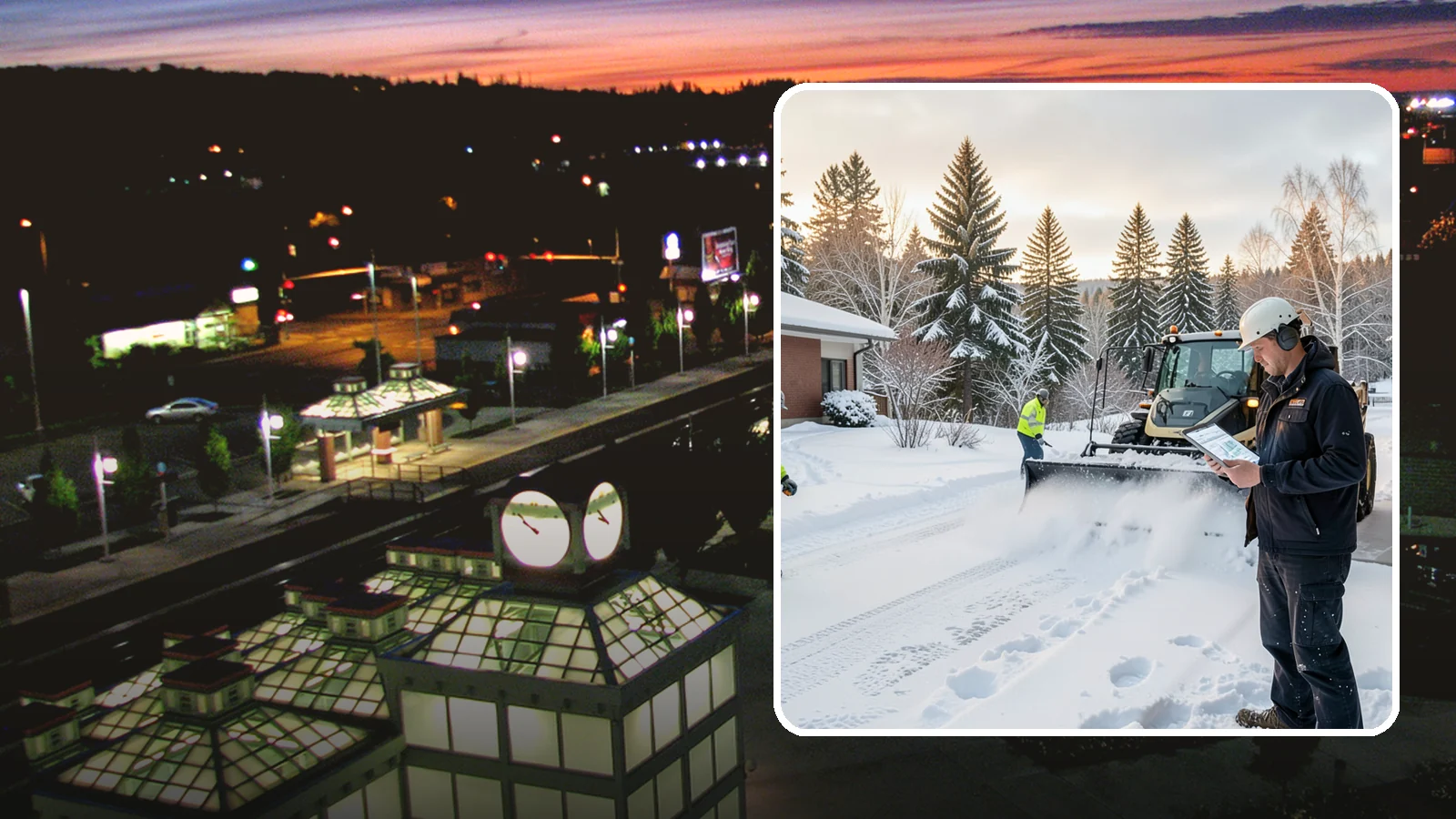 1-Inch Trigger Snow Removal in Auburn, King County, WA - Automatic clearing that launches the instant accumulation reaches one inch, the tightest trigger we offer.