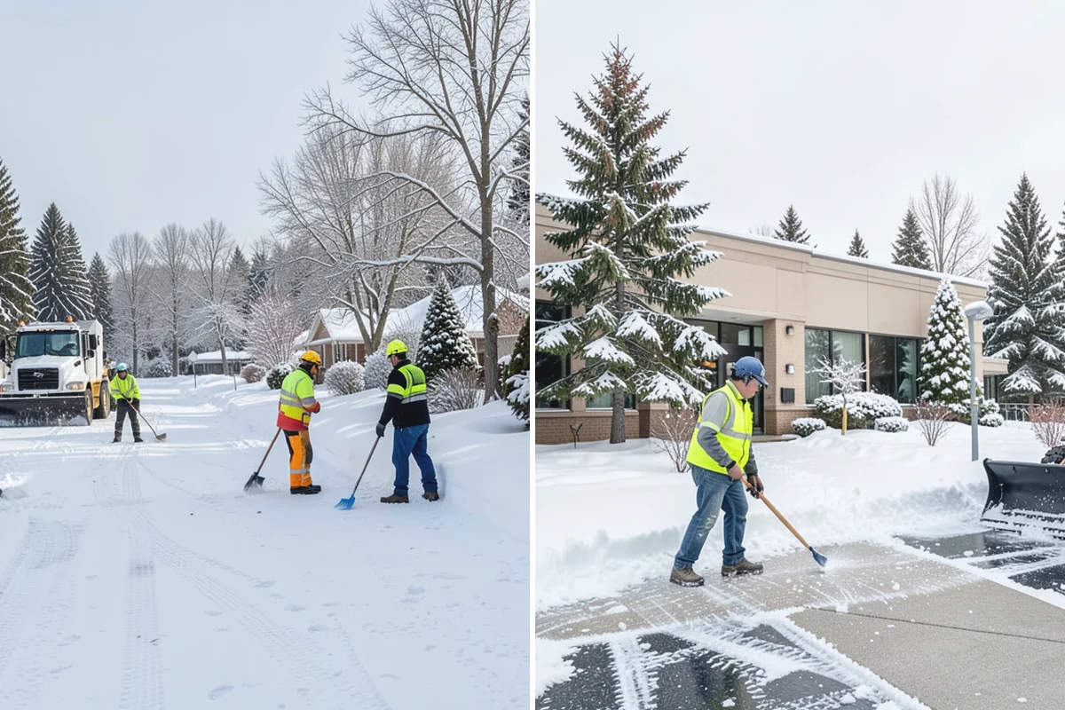 1-Inch Trigger Snow Removal in Auburn, King County, WA - We set a one-inch measurement trigger for your site at signup