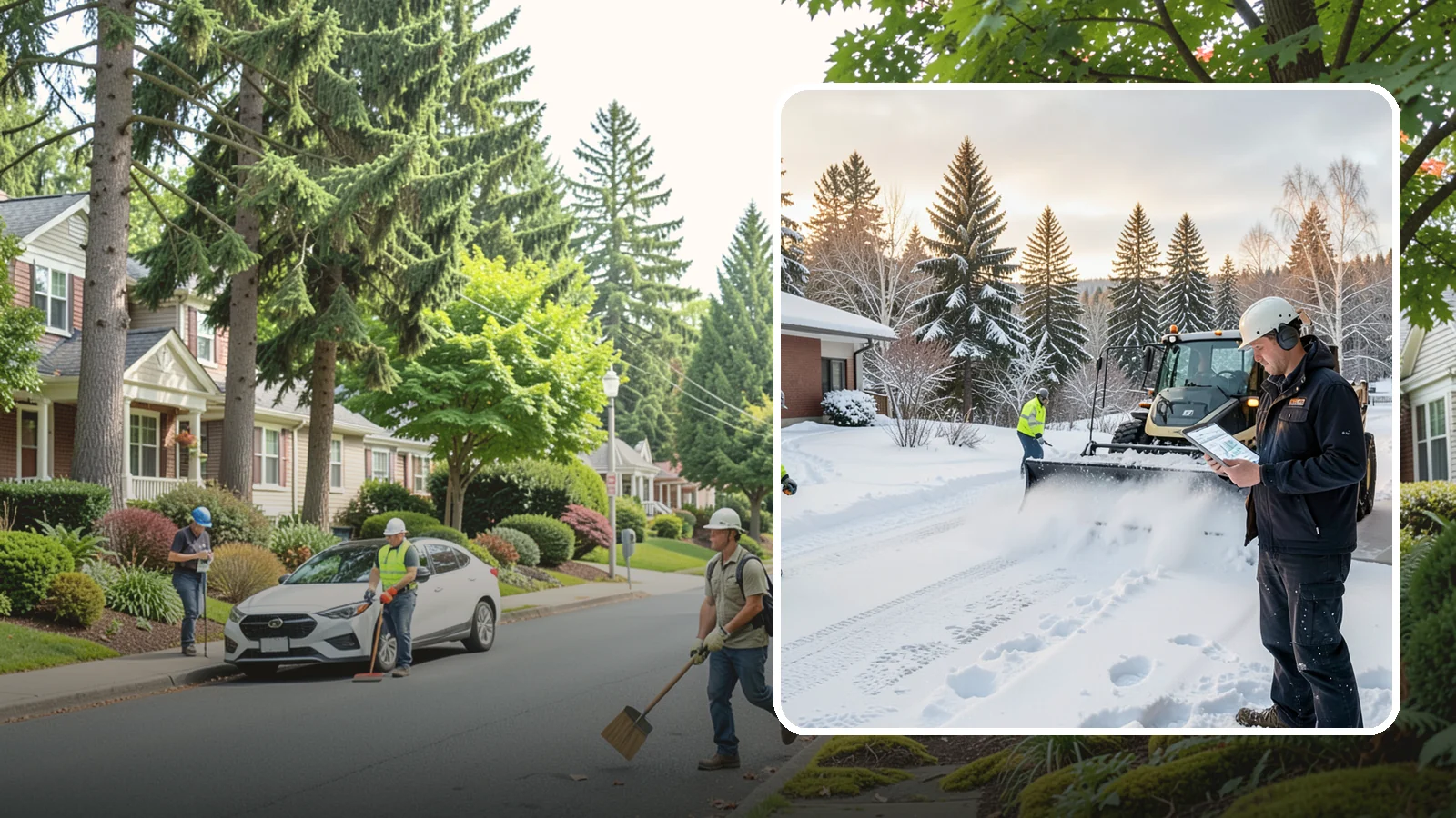 1-Inch Trigger Snow Removal in Beaux Arts Village, King County, WA - Automatic clearing that launches the instant accumulation reaches one inch, the tightest trigger we offer.