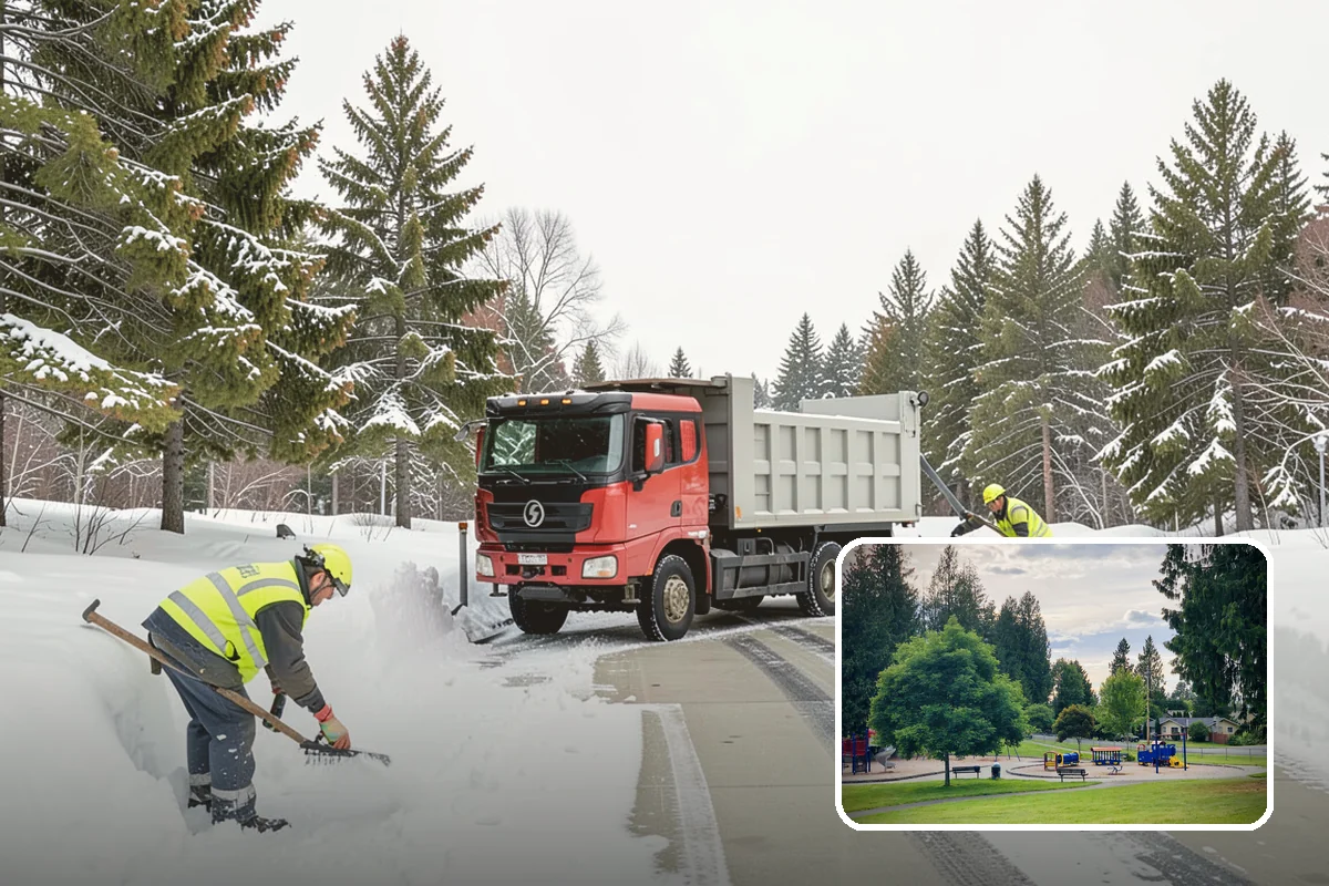 1-Inch Trigger Snow Removal in Bonney Lake, Pierce County, WA - Earliest possible dispatch of any trigger level